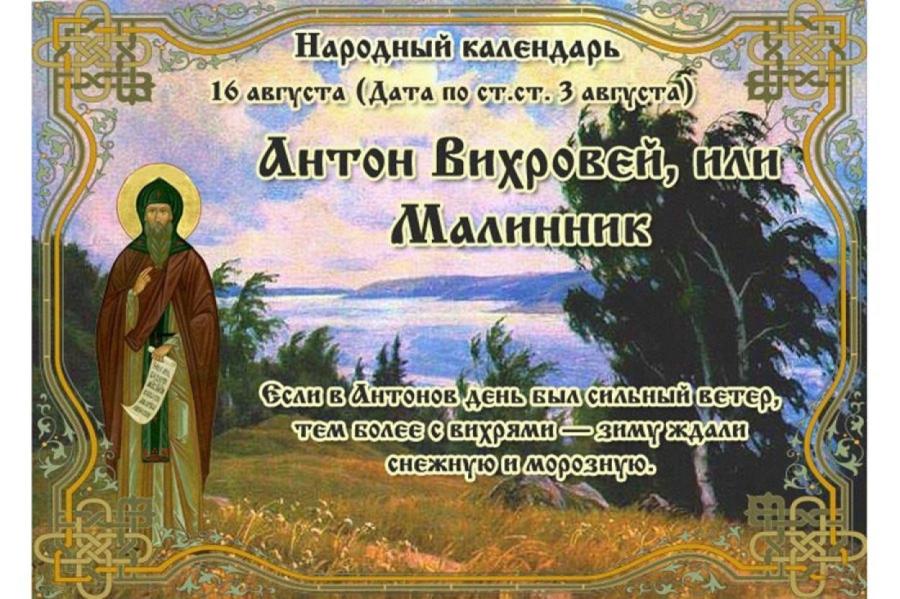 16 августа отмечают Антон Вихровей, Малинник. Важные приметы дня (ВИДЕО)